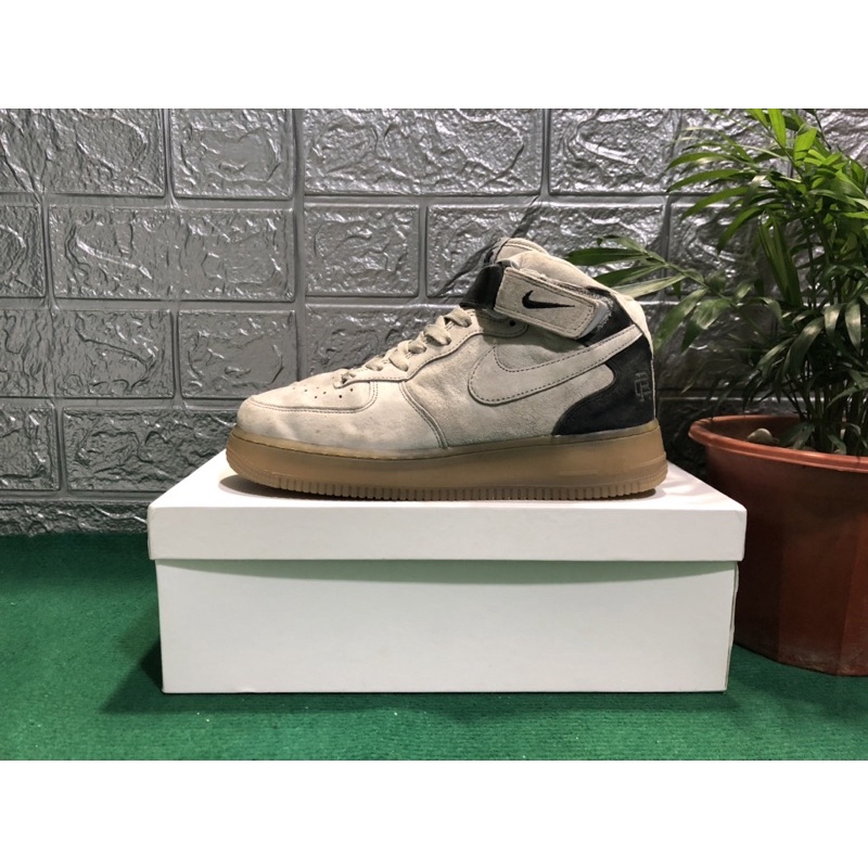 Giày 2hand chính hãng Nike Air Force 1 Mid Classic Dark Grey (807618-200) size 39