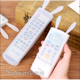 Bọc remote silicon tai thỏ / Bọc điều khiển silicon