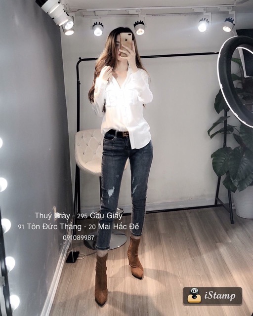 [Mã WASTUP giảm 10% tối đa 30K đơn 99K] BÁN SỈ ÁO SƠ MI TRẮNG TÚI NGỰC CHO NỮ( HÀNG E BỎ MÓC CHO GỌN Ạ) | BigBuy360 - bigbuy360.vn