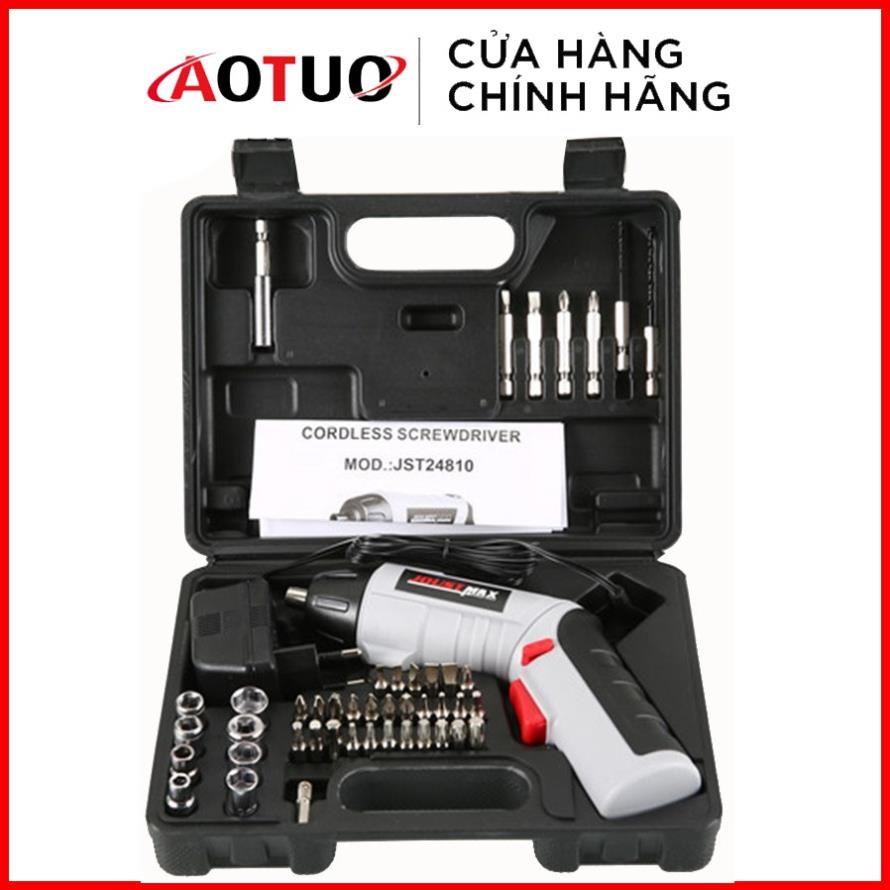 Bộ máy bắn vít, tuốt nơ vít điện 4.8V cầm tay AOTUO