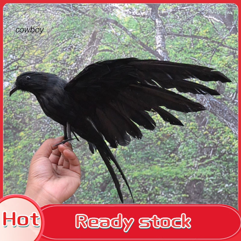 Chim Giả Có Lông Vũ Dùng Trang Trí Halloween