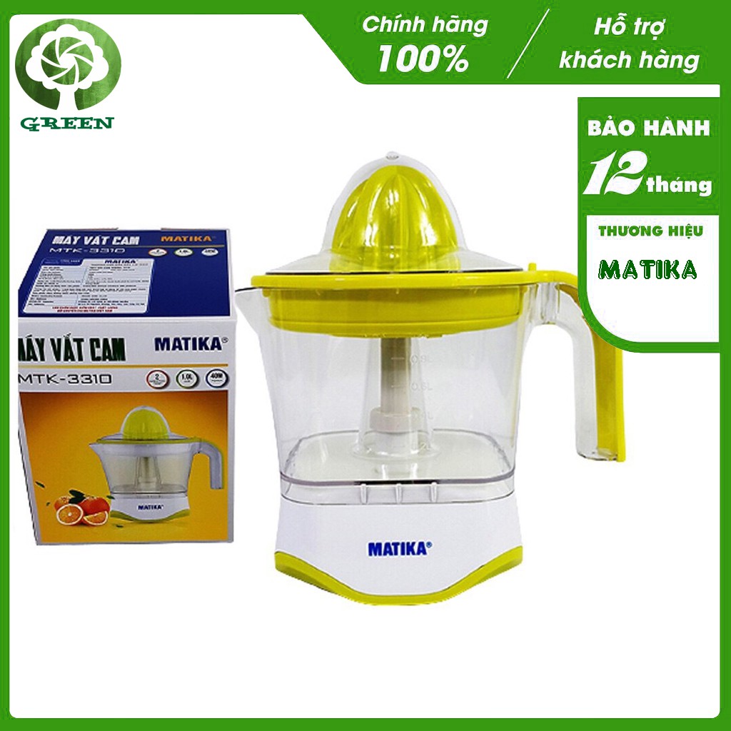 Máy Vắt Cam kiệt nước 1L MATIKA MTK3310 Công Suất 40W Xoay 2 Chiều Không Nát Vỏ Giữ Nguyên Dưỡng Chất-Hàng Chính Hãng