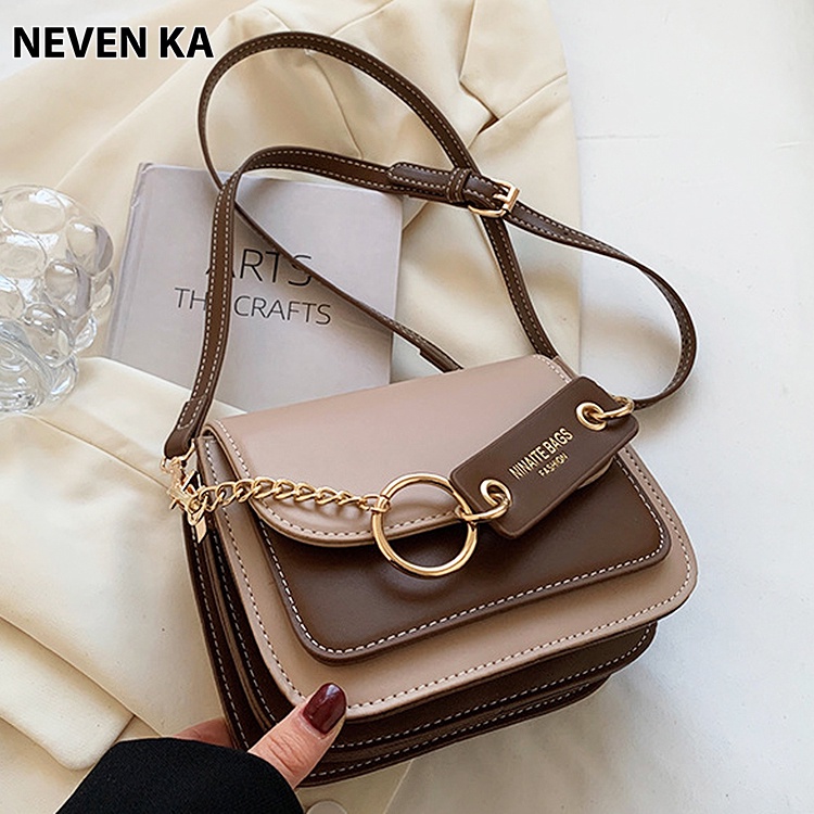 Túi Đeo Chéo Kèm Tag Tròn Nhiều Ngăn Phong Cách Trẻ Trung NEVENKA N0022