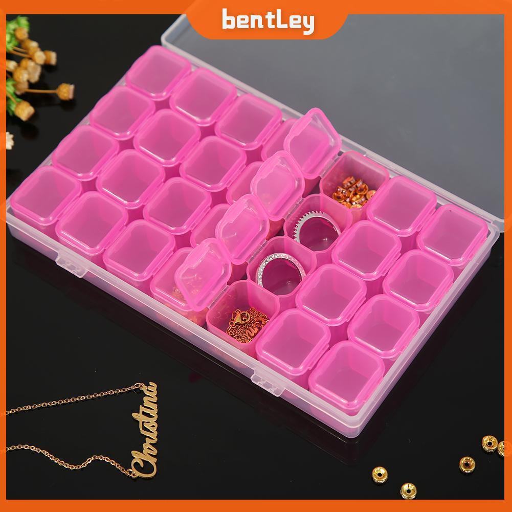  [Ben]  28 Grids Jewelry Box Diamond Embroidery Crystal Bead Organizer Storage Case