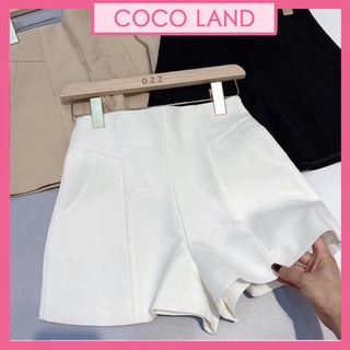 QUẦN SHORT nữ cạp cao chất tuyết mưa ulzzang nữ tính, mầu đen, trắng, be, nâu tây, cocoland
