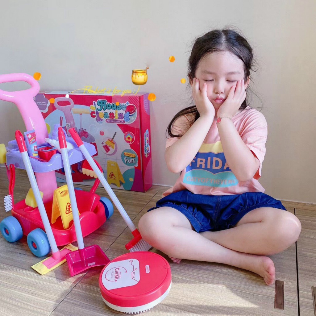 Set 16 Món Đồ Chơi Quét Dọn Nhà Cửa Cho Bé