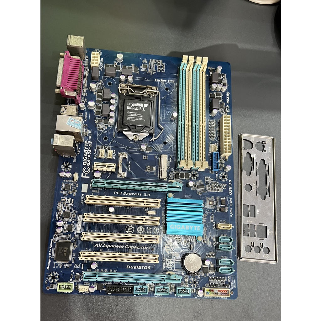 MAINBOARD GIGABYTE GA P75-D3 SOCKET 1155 CŨ