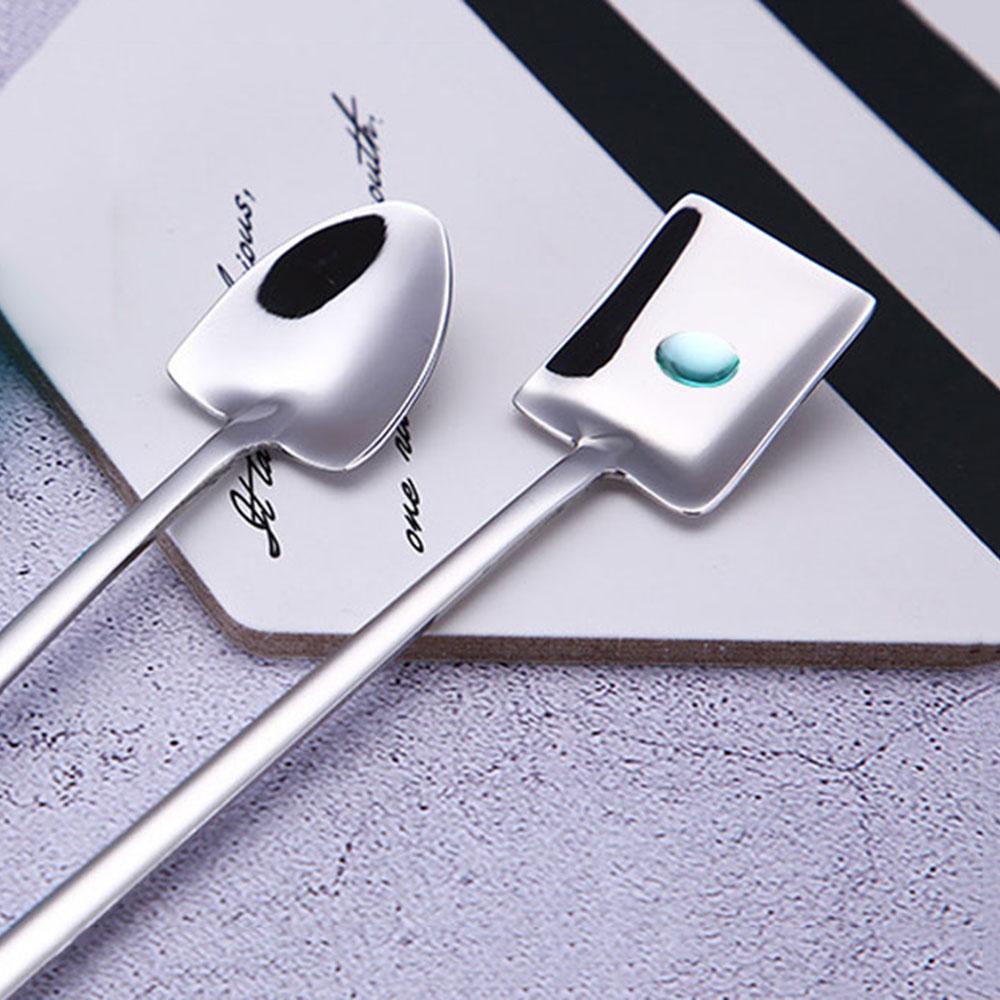 Muỗng Múc Kem / Cà Phê Cán Dài Hình Xẻng Độc Đáo