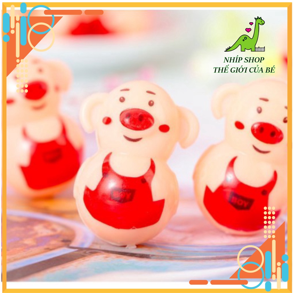 Đồ chơi lật đật mini hình heo con