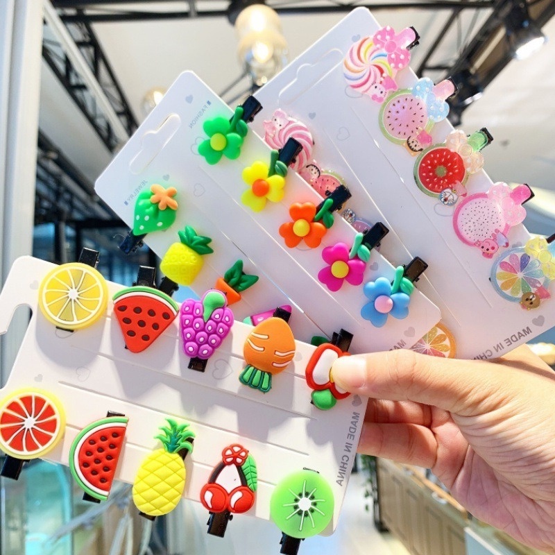 Set 10 kẹp tóc hình hoa cúc thời trang Hàn Quốc