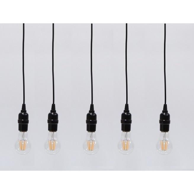 Bộ 5 dây đèn thả cổ điển Vintage bóng led Edison A60 6W