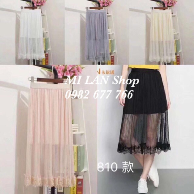 Chân váy ren gấu dài qua gối | BigBuy360 - bigbuy360.vn