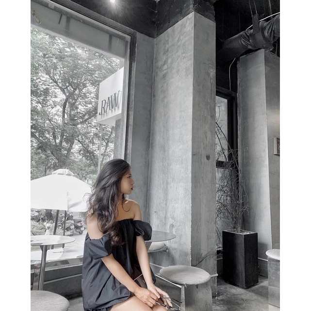 Áo trễ vai form giấu quần tiểu thư xinh đẹp | BigBuy360 - bigbuy360.vn