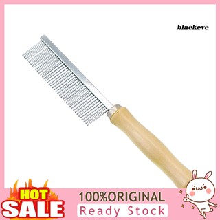 Lược Chải Lông Chó Mèo Cán Gỗ Bằng Thép Không Gỉ Tiện Dụng