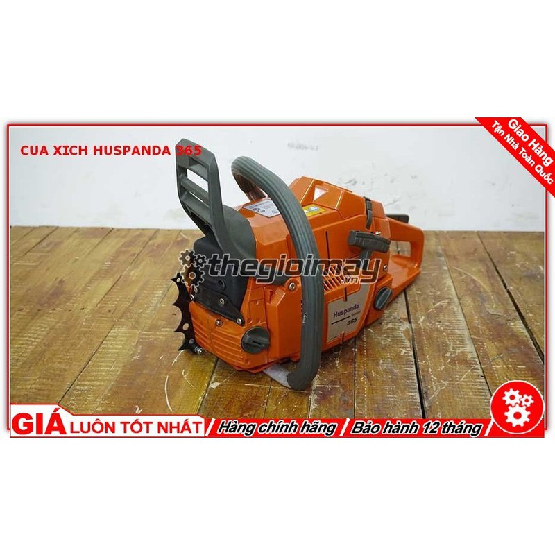 Máy cưa xích chạy xăng huspanda 365