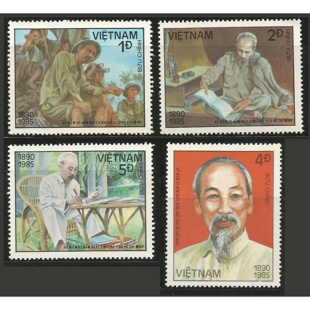 Tem sưu tập MS 469 Tem Việt Nam kỷ niệm 95 năm sinh Bác Hồ 1985