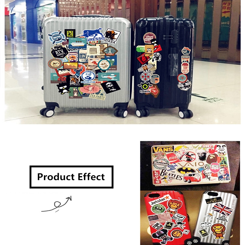 MARVEL Set 50 Miếng Dán Trang Trí Chống Thấm Nước Hình Siêu Anh Hùng