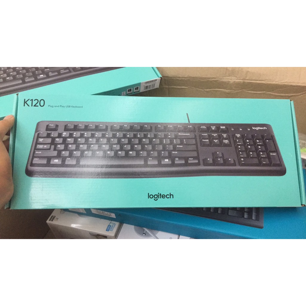 Bàn Phím máy tính Logitech K120 - Hàng Chính Hãng