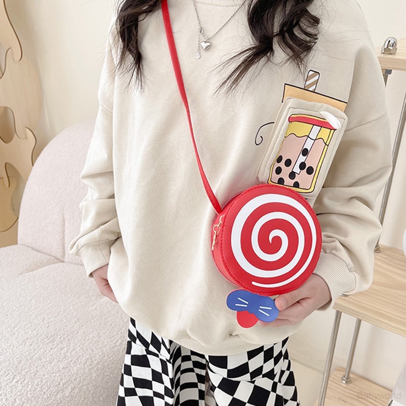 Túi Đeo Chéo mini Hình Kẹo Mút Hoạt Hình Cho Bé