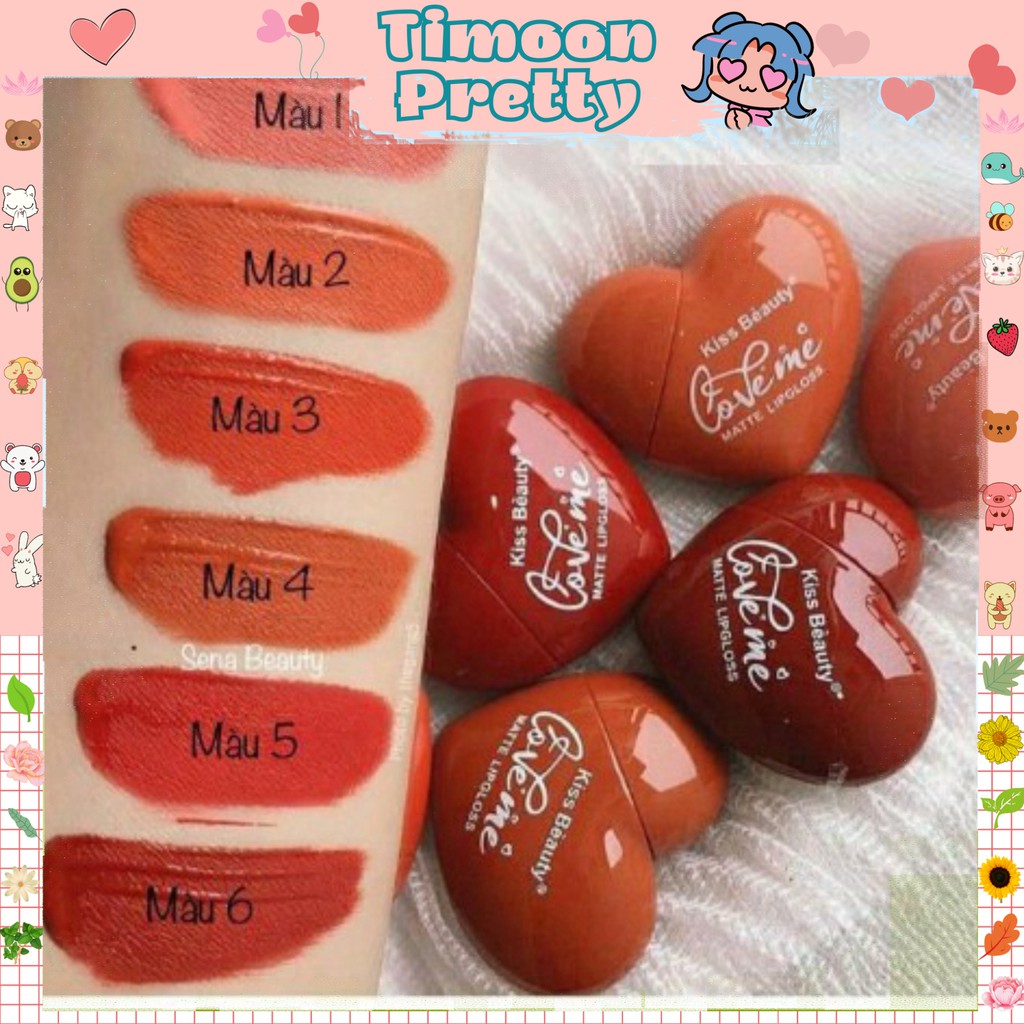 Son Kem Tint Kiss Beauty Trái Tim For Valentine Hot