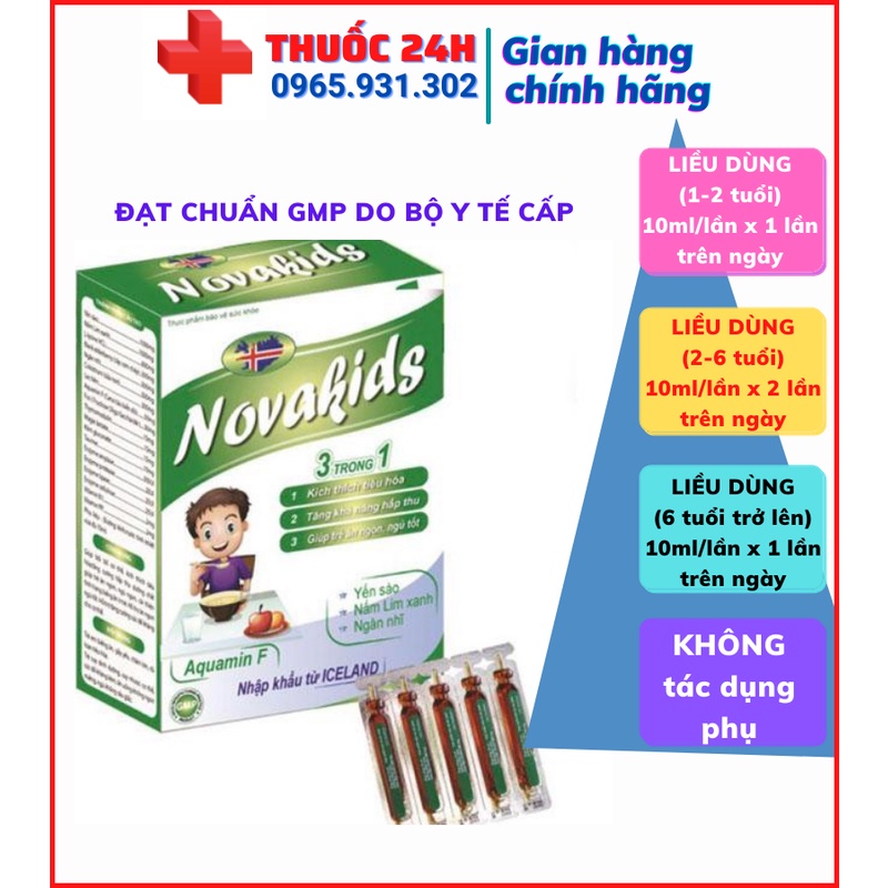 ✅ Siro ăn ngon NOVAKIDS, hỗ trợ kích thích tiêu hóa giúp ăn ngon ngủ tốt và tăng cường sức đề kháng cho bé