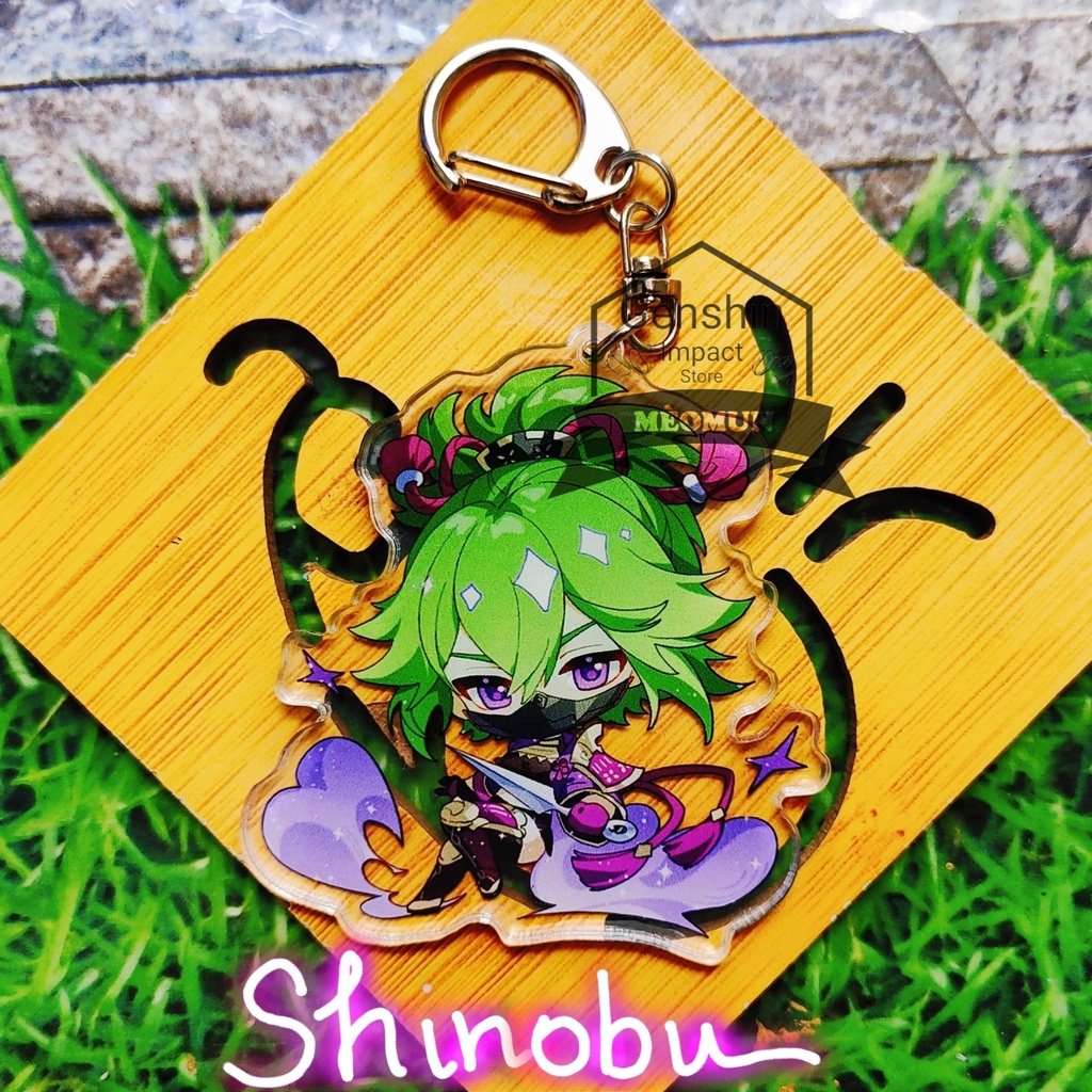 Shinobu Móc khóa Genshin Impact M3 (in giữa acrylic)