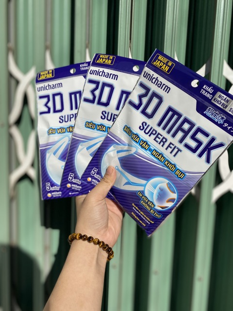 Khẩu Trang 3D Unicharm Nhật Bản ( Túi 5 cái) | BigBuy360 - bigbuy360.vn