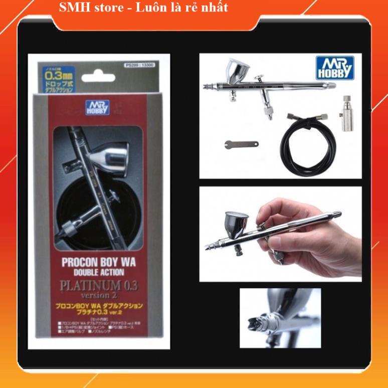 Mr.Hobby PS289 Bút vẽ airbrush Procon Boy WA Double Action Platinum Ver.2 0.3mm