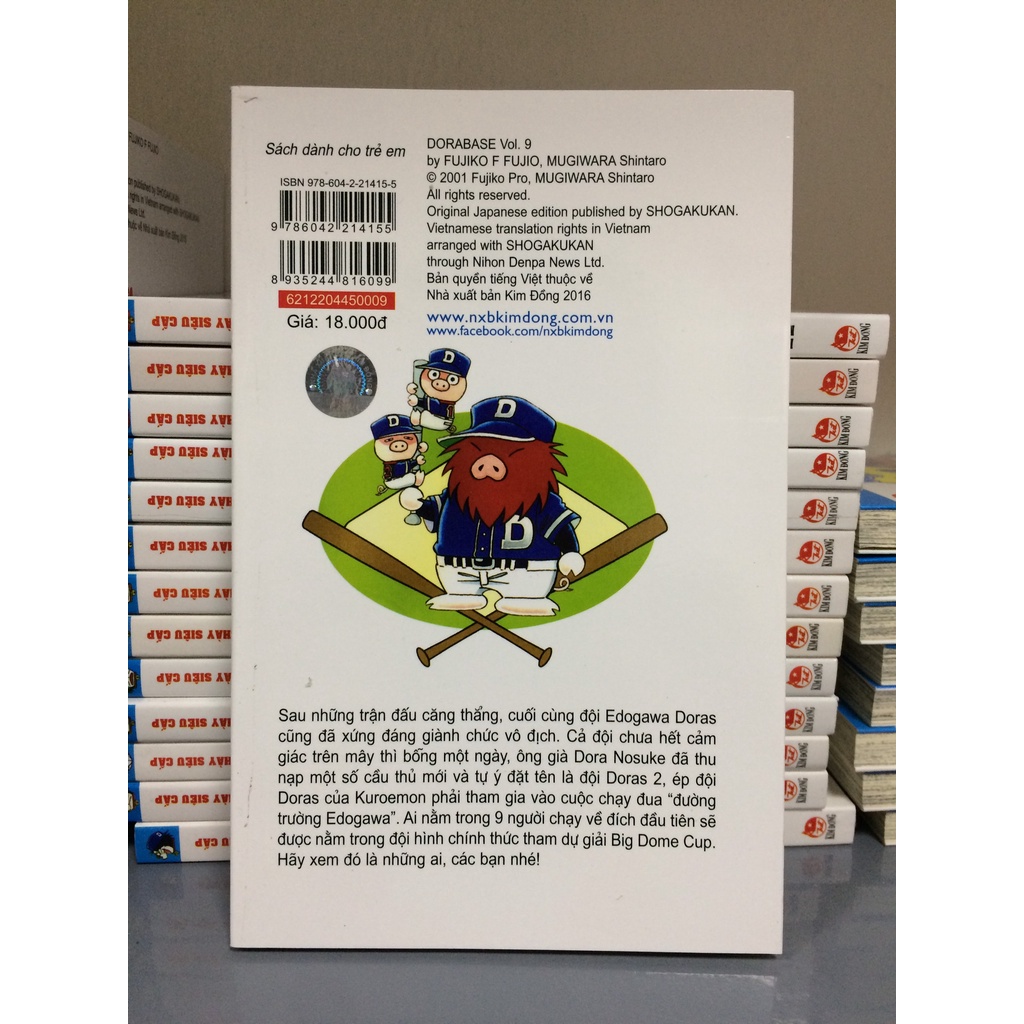 Sách - Doraemon bóng chày - Truyền kì về bóng chày siêu cấp - Tập 9