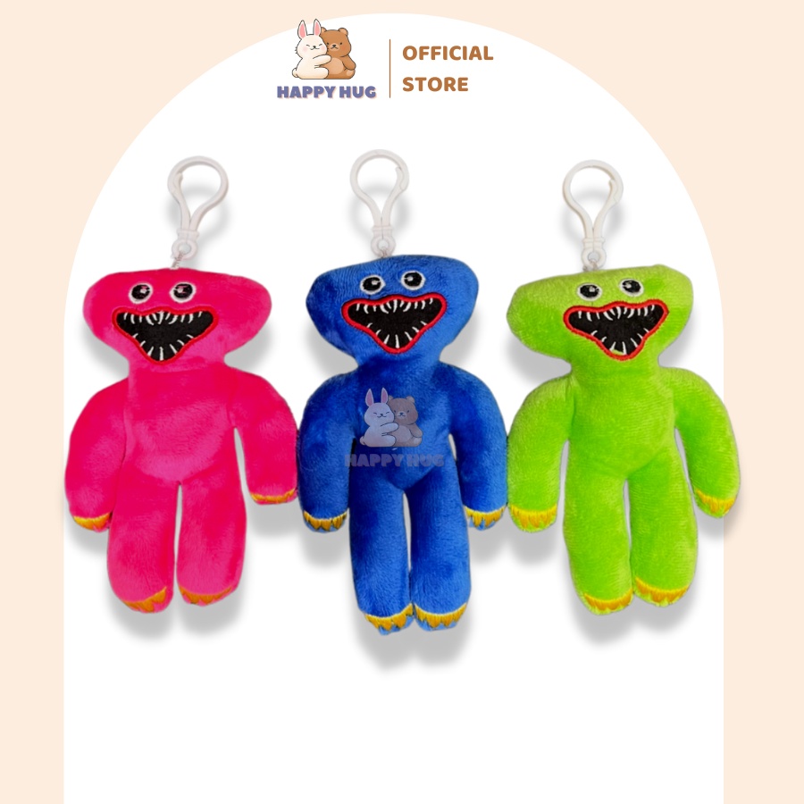 Huggy Wuggy nhân vật game Poppy Playtime, móc khóa size 15cm siêu cute, gấu bông đáng yêu cho bé - Happy Hug