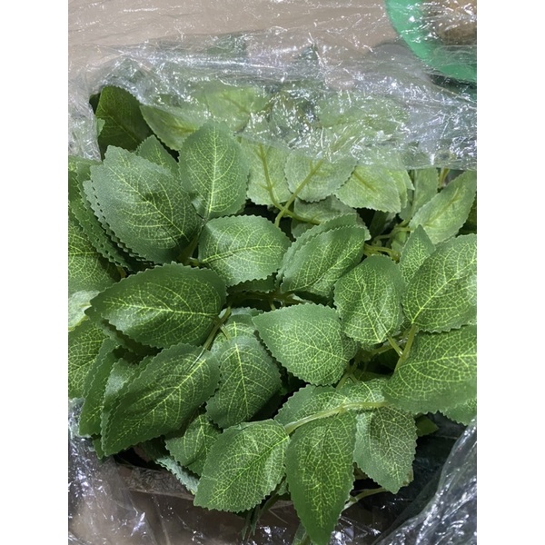 Sét 10 cành lá hồng