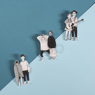Pin cài áo couple/ cha con