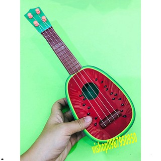 Đàn dưa hấu ukulele mini 32cm trái cây cho bé - đàn hoa quả