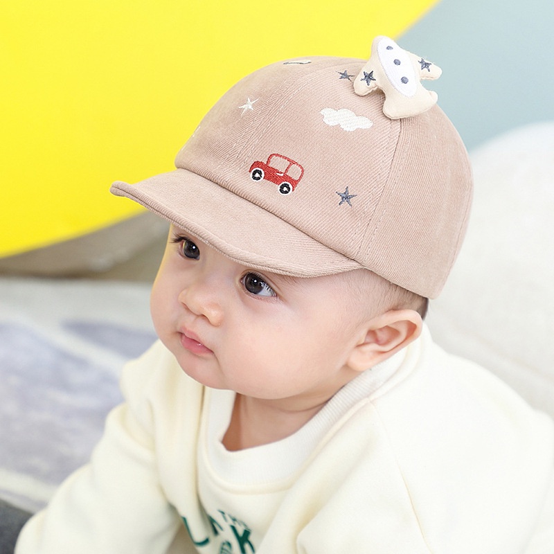 Nón lưỡi trai hình xe hơi máy bay dễ thương thời trang cho bé trai bé gái 3 đến 12 tháng