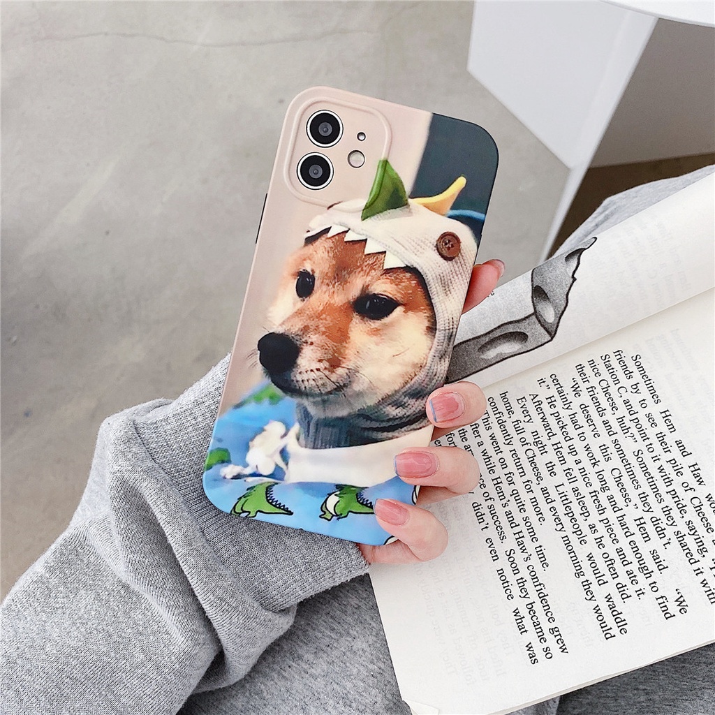 Ốp điện thoại nhựa mềm in hình chú chó thích hợp cho Iphone 13 12 Mini 11 Pro Max 7 8plus Se2020 X Xs Xr Xsmax