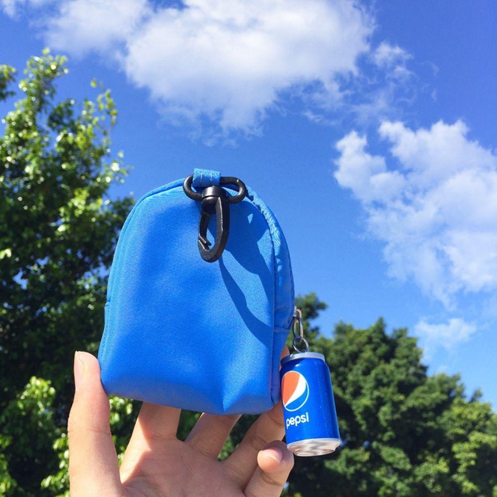 JARRED Ví Đựng Tiền Xu Mini Bằng PVC Trong Suốt Có Móc Khóa Hình Lon Cola Độc Đáo