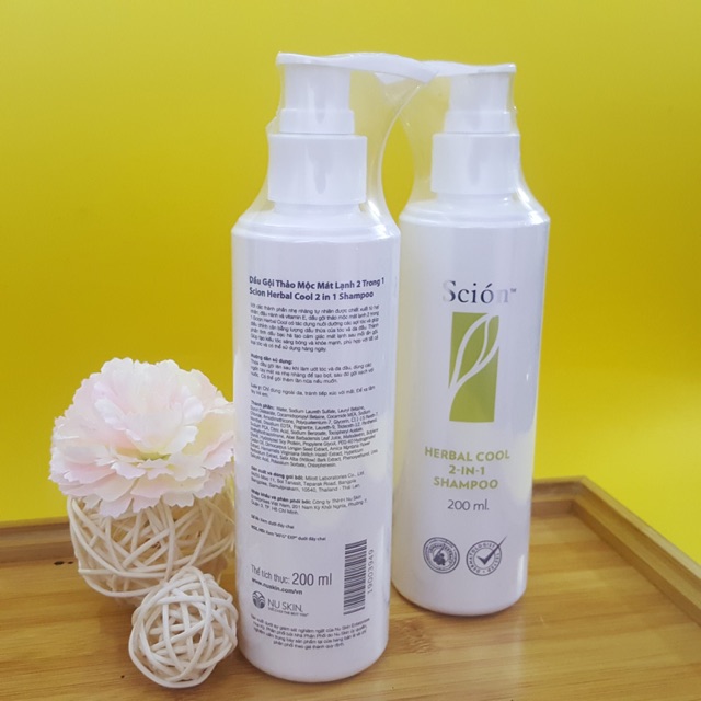 DẦU GỘI THẢO MỘC MÁT LẠNH 2 TRONG 1 SCION HERBAL COOL NUSKIN