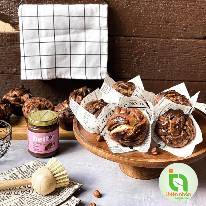 Bơ cacao hạt phỉ/ hạt điều/ hạnh nhân/ đậu phộng hữu cơ Bett'r 250gr