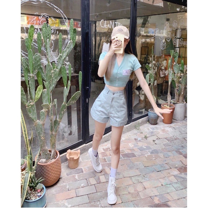 Quần short kaki nữ  Mint/ Tan Jaystoree