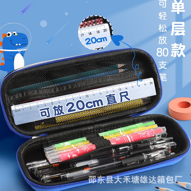 Hộp bút ví bút 3D cao cấp chống nước hình ô tô phi hành gia Ngựa Pony đáng yêu cho học sinh tiểu học