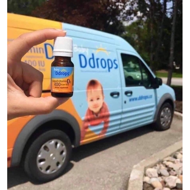 Vitamin D3 Baby Ddrops Mỹ cho bé 0-12 tuổi