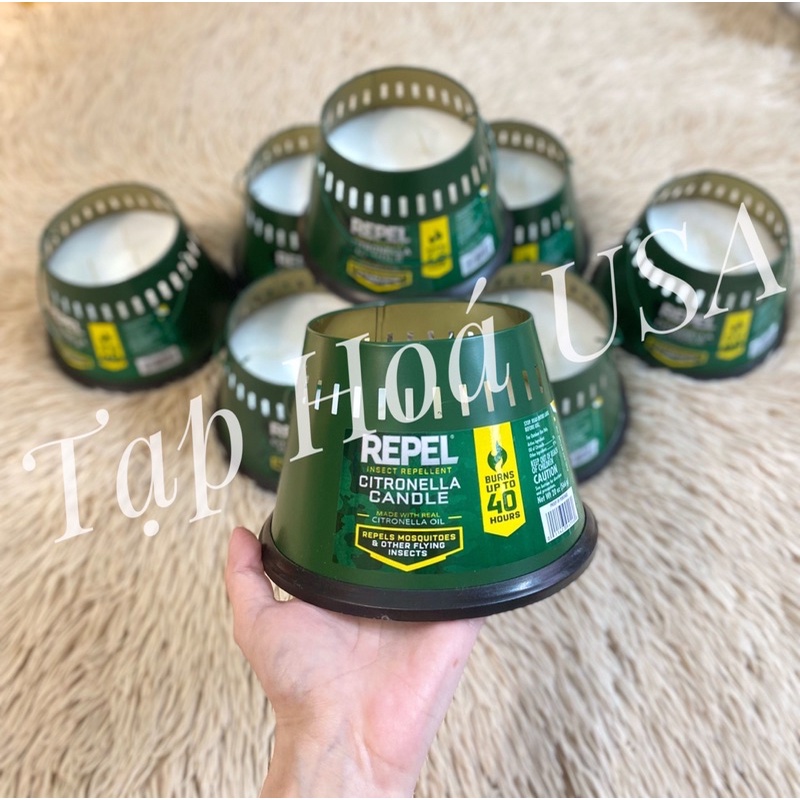 Nến Đuổi Muỗi , Côn Trùng REPEL Hiệu Quả 40 giờ [HÀNG MỸ]