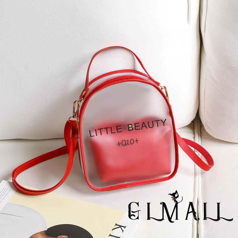 Ba Lô Trong Suốt In Chữ Thời Trang Dành Cho Nữ