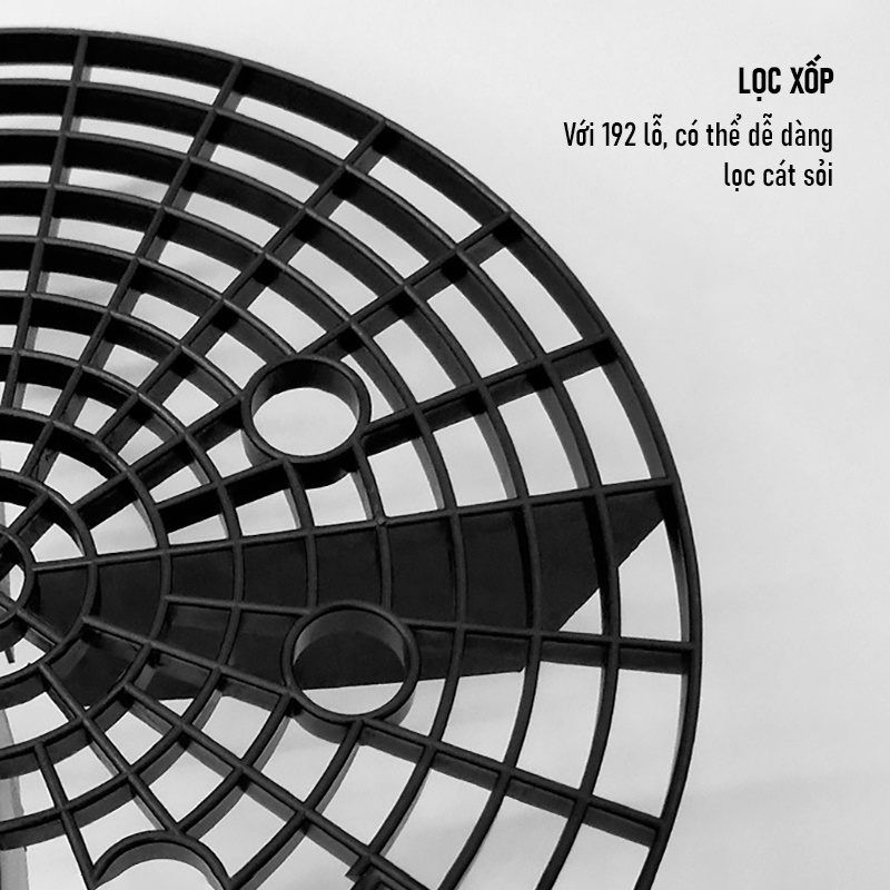 Lưới lọc cát, tấm lọc chắn cát đá đáy xô nước rửa xe ô tô chuyên dụng RX38 , dụng cụ lọc sạn dạng lưới 01