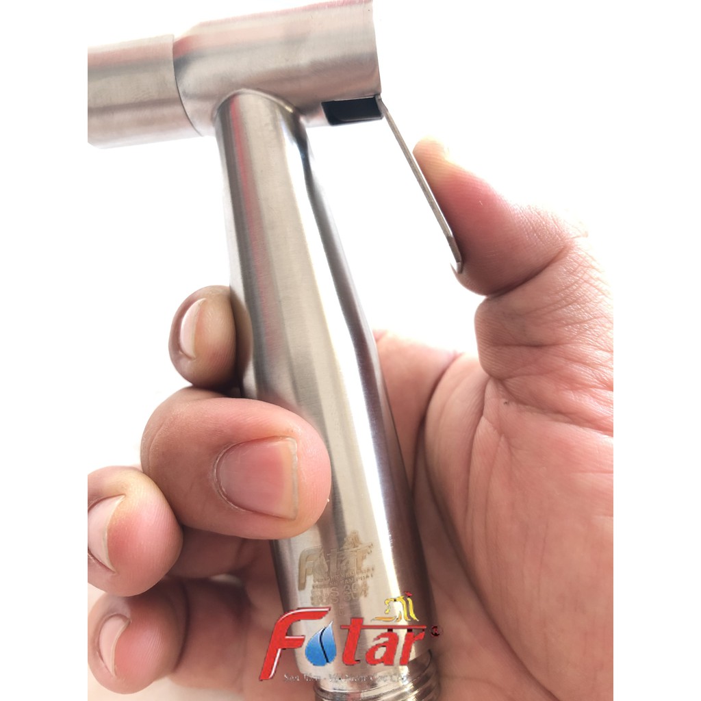 ĐẦU Xịt Vệ Sinh không dây không cài 100% INOX 304 VX25 Fotar dành cho nhà hư thay thế [NƯỚC MẠNH có video thử nước]