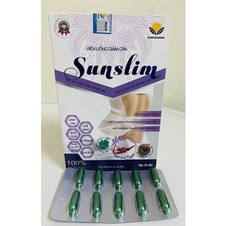 Giảm cân thảo dược sunslim- hộp 30 viên