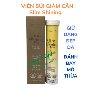 Viên sủi giảm cân crystal slim shining an toàn hiệu quả trắng da mờ thâm nám. giữ dáng đẹp da đánh bay mỡ thừa