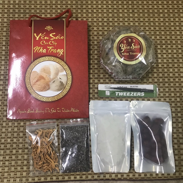 01 tổ yến tinh chế sạch lông 10g yến sào nha trang, khánh hoà