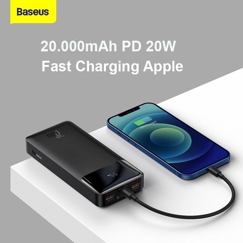 Pin dự phòng Baseus 20.000mAh PD 20W Sạc Nhanh