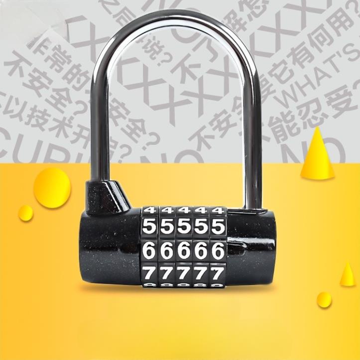 Ổ Khóa Số Không Cần Chìa Đổi Mã Tùy Ý - Ổ Khóa Mã Số Bằng Inox 5 Số Xoay Ổ Khóa Mật Mã Tiện Dụng
